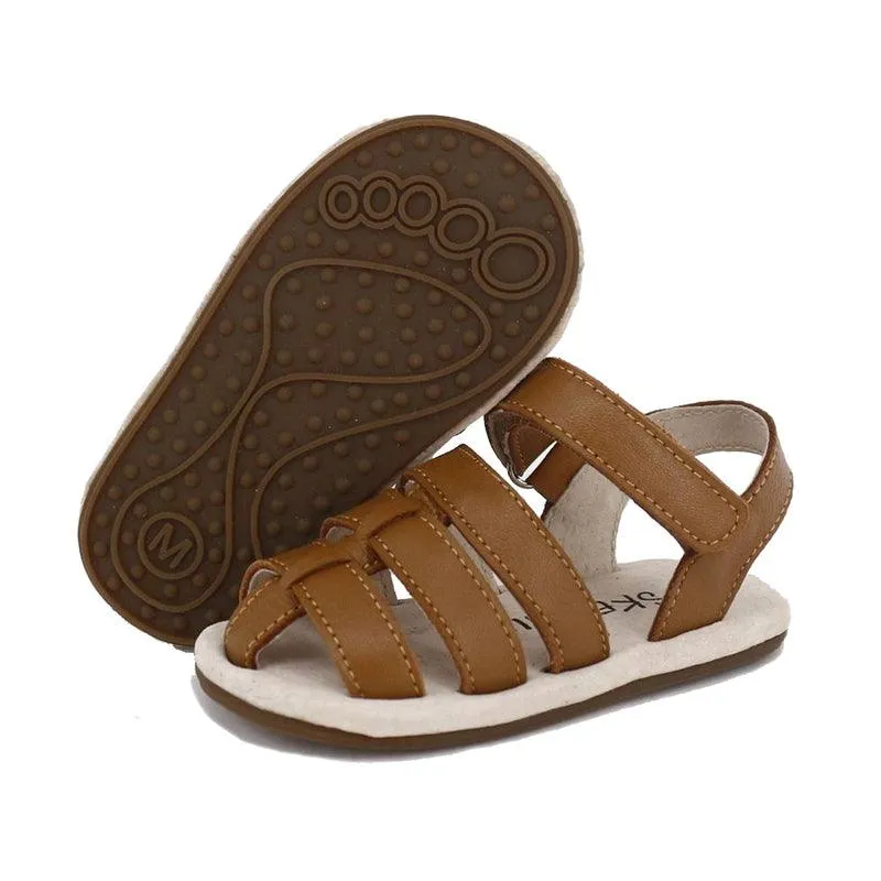 Ziggie Tan Baby Pre Walker Sandals EU18/Small/3-9 Months